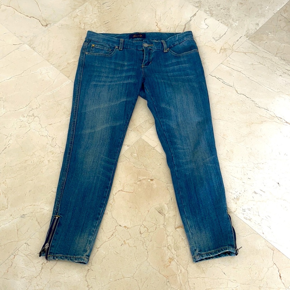 7 JEANS ZIPPER AT ANKEL